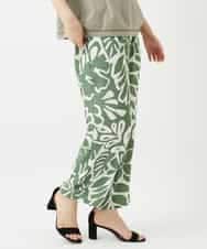 NHLGE41300 GIANNI LO GIUDICE(小さいサイズ)(メゾン ドゥ サンク) [日本製]ポタニカルフラワープリントパンツ グリーン