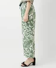 NHLGE41300 GIANNI LO GIUDICE(小さいサイズ)(メゾン ドゥ サンク) [日本製]ポタニカルフラワープリントパンツ グリーン