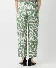 NHLGE41300 GIANNI LO GIUDICE(小さいサイズ)(メゾン ドゥ サンク) [日本製]ポタニカルフラワープリントパンツ グリーン