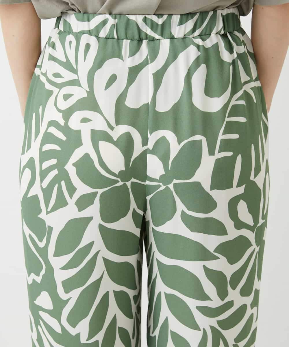 NHLGE41300 GIANNI LO GIUDICE(小さいサイズ)(メゾン ドゥ サンク) [日本製]ポタニカルフラワープリントパンツ グリーン