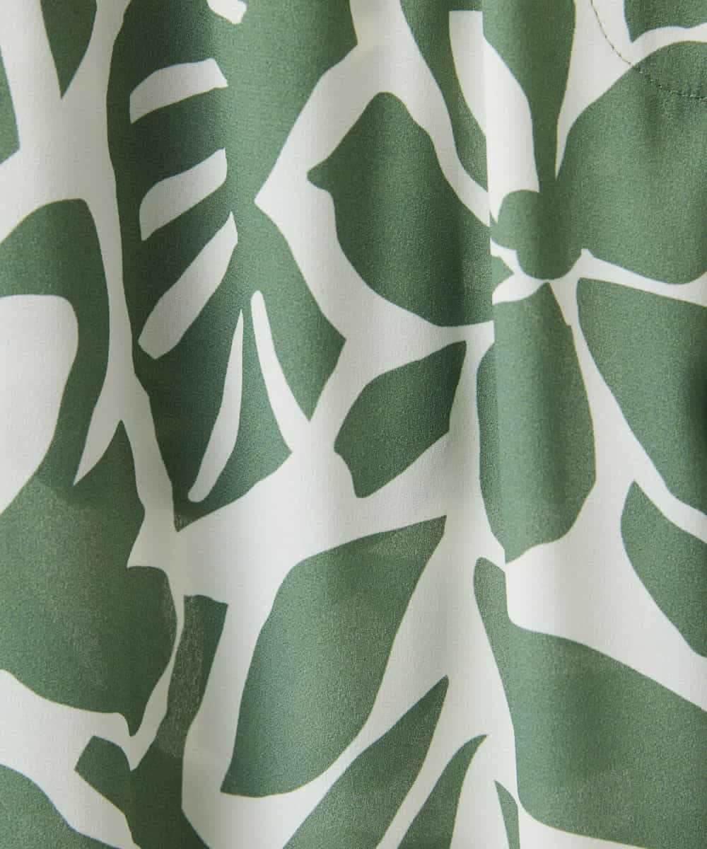 NHLGE41300 GIANNI LO GIUDICE(小さいサイズ)(メゾン ドゥ サンク) [日本製]ポタニカルフラワープリントパンツ グリーン