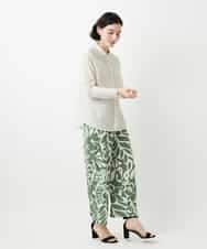 NHLGE41300 GIANNI LO GIUDICE(小さいサイズ)(メゾン ドゥ サンク) [日本製]ポタニカルフラワープリントパンツ グリーン