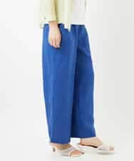 NHLGE43250 GIANNI LO GIUDICE(小さいサイズ)(メゾン ドゥ サンク) カラーリネン製品洗いパンツ グリーン