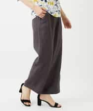 NHLGE43250 GIANNI LO GIUDICE(小さいサイズ)(メゾン ドゥ サンク) カラーリネン製品洗いパンツ グリーン