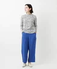 NHLGE43250 GIANNI LO GIUDICE(小さいサイズ)(メゾン ドゥ サンク) カラーリネン製品洗いパンツ グリーン