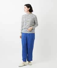 NHLGE43250 GIANNI LO GIUDICE(小さいサイズ)(メゾン ドゥ サンク) カラーリネン製品洗いパンツ グリーン