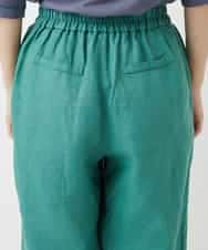 NHLGE43250 GIANNI LO GIUDICE(小さいサイズ)(メゾン ドゥ サンク) カラーリネン製品洗いパンツ グリーン