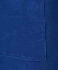 NHLGE43250 GIANNI LO GIUDICE(小さいサイズ)(メゾン ドゥ サンク) カラーリネン製品洗いパンツ ブルー