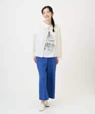 NHLGE43250 GIANNI LO GIUDICE(小さいサイズ)(メゾン ドゥ サンク) カラーリネン製品洗いパンツ ブルー