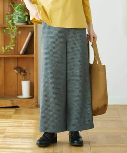 NHLGF28250  [リバーシブル]裏コットン幾何プリントパンツ