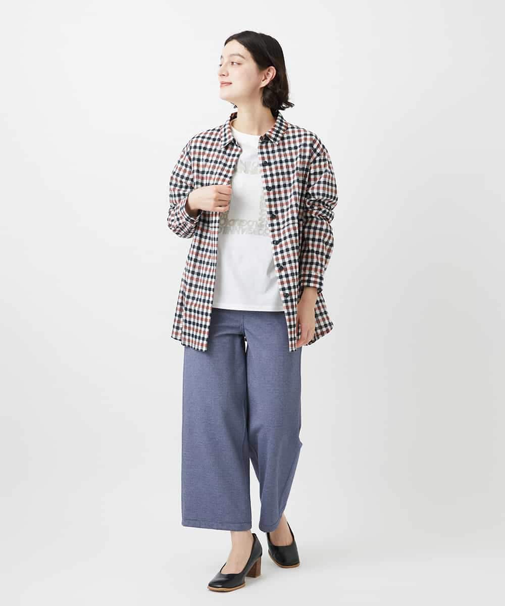 NHLGF28250 GIANNI LO GIUDICE(小さいサイズ)(メゾン ドゥ サンク) [リバーシブル]裏コットン幾何プリントパンツ ブルー系