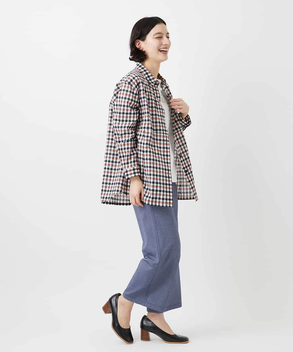 NHLGF28250 GIANNI LO GIUDICE(小さいサイズ)(メゾン ドゥ サンク) [リバーシブル]裏コットン幾何プリントパンツ ブルー系