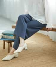 NHLGF28250 GIANNI LO GIUDICE(小さいサイズ)(メゾン ドゥ サンク) [リバーシブル]裏コットン幾何プリントパンツ ブルー系