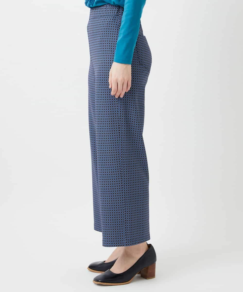 NHLGF28250 GIANNI LO GIUDICE(小さいサイズ)(メゾン ドゥ サンク) [リバーシブル]裏コットン幾何プリントパンツ ブルー系