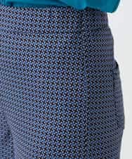 NHLGF28250 GIANNI LO GIUDICE(小さいサイズ)(メゾン ドゥ サンク) [リバーシブル]裏コットン幾何プリントパンツ ブルー系