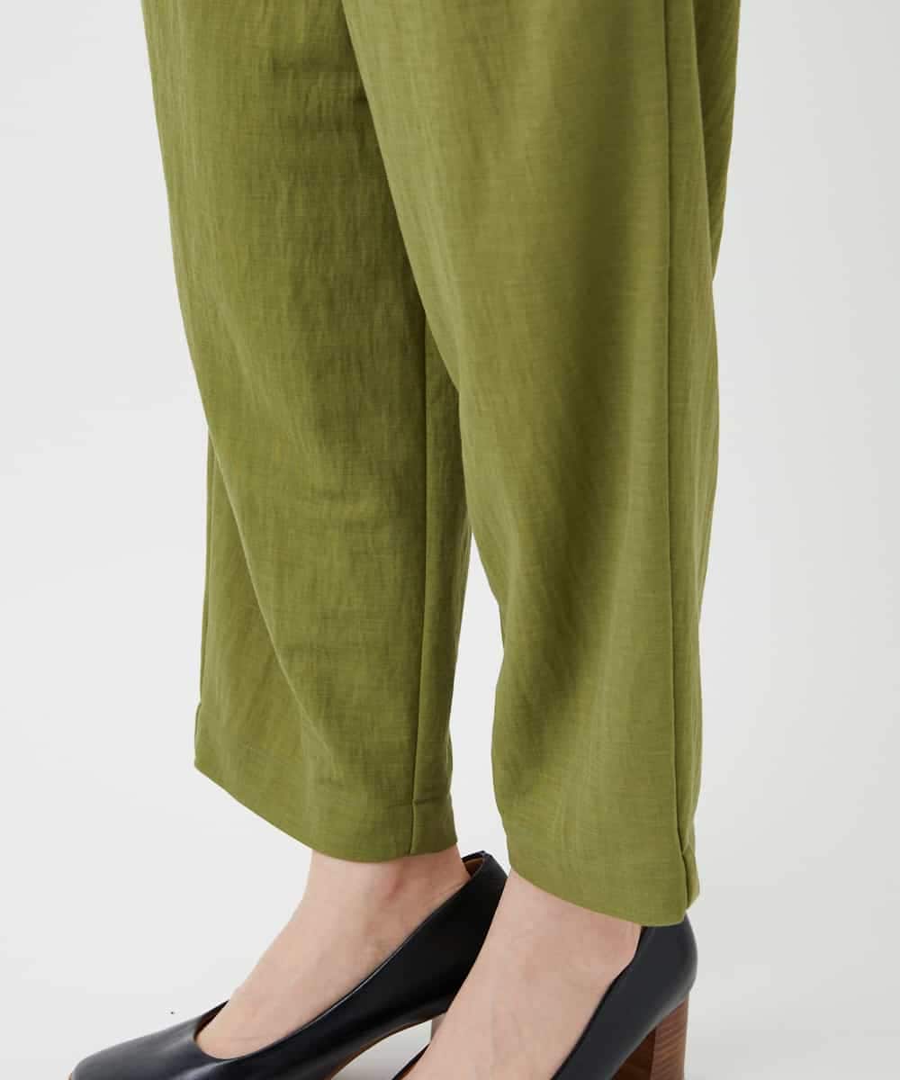 NHLGF39180 GIANNI LO GIUDICE(小さいサイズ)(メゾン ドゥ サンク) [日本製]ナチュラルスムースパンツ グリーン