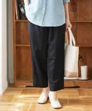 NHLGF39180 GIANNI LO GIUDICE(小さいサイズ)(メゾン ドゥ サンク) [日本製]ナチュラルスムースパンツ グリーン