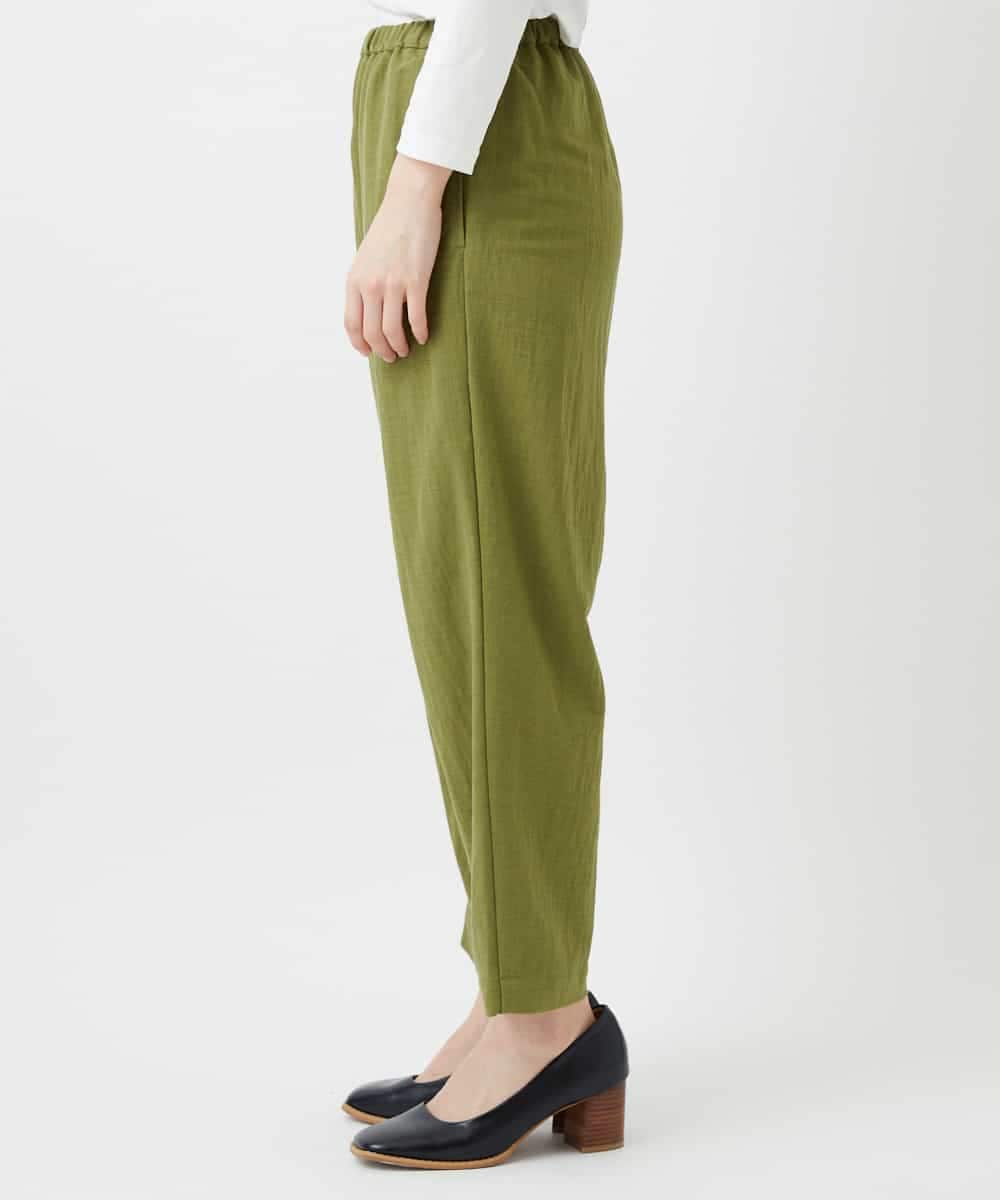 NHLGF39180 GIANNI LO GIUDICE(小さいサイズ)(メゾン ドゥ サンク) [日本製]ナチュラルスムースパンツ グリーン