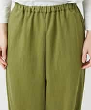 NHLGF39180 GIANNI LO GIUDICE(小さいサイズ)(メゾン ドゥ サンク) [日本製]ナチュラルスムースパンツ グリーン