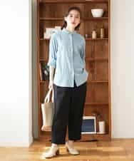 NHLGF39180 GIANNI LO GIUDICE(小さいサイズ)(メゾン ドゥ サンク) [日本製]ナチュラルスムースパンツ グリーン