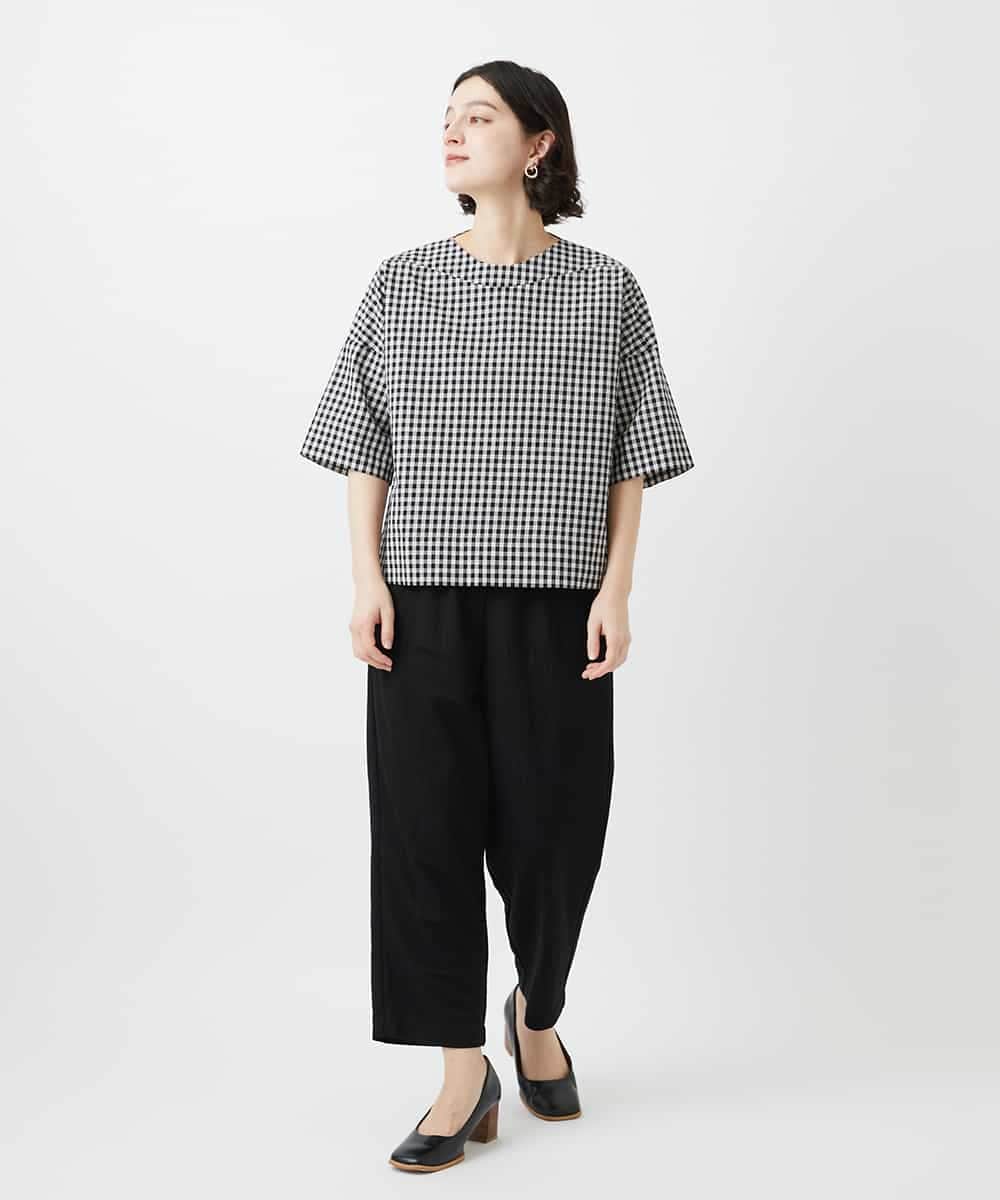 NHLGF39180 GIANNI LO GIUDICE(小さいサイズ)(メゾン ドゥ サンク) [日本製]ナチュラルスムースパンツ グリーン