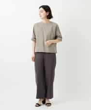 NHLGF39180 GIANNI LO GIUDICE(小さいサイズ)(メゾン ドゥ サンク) [日本製]ナチュラルスムースパンツ グリーン