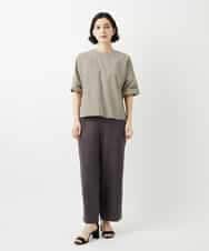 NHLGF39180 GIANNI LO GIUDICE(小さいサイズ)(メゾン ドゥ サンク) [日本製]ナチュラルスムースパンツ グリーン