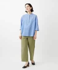 NHLGF39180 GIANNI LO GIUDICE(小さいサイズ)(メゾン ドゥ サンク) [日本製]ナチュラルスムースパンツ グリーン