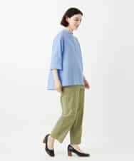 NHLGF39180 GIANNI LO GIUDICE(小さいサイズ)(メゾン ドゥ サンク) [日本製]ナチュラルスムースパンツ グリーン