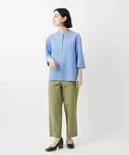 NHLGF39180 GIANNI LO GIUDICE(小さいサイズ)(メゾン ドゥ サンク) [日本製]ナチュラルスムースパンツ グリーン