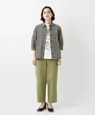 NHLGF39180 GIANNI LO GIUDICE(小さいサイズ)(メゾン ドゥ サンク) [日本製]ナチュラルスムースパンツ グリーン