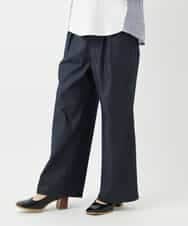 NHLGF85270 GIANNI LO GIUDICE(小さいサイズ)(メゾン ドゥ サンク) [セットアップ対応]デニムライクセミワイドパンツ ネイビー