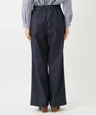 NHLGF85270 GIANNI LO GIUDICE(小さいサイズ)(メゾン ドゥ サンク) [セットアップ対応]デニムライクセミワイドパンツ ネイビー