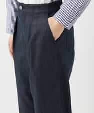 NHLGF85270 GIANNI LO GIUDICE(小さいサイズ)(メゾン ドゥ サンク) [セットアップ対応]デニムライクセミワイドパンツ ネイビー