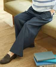 NHLGF85270 GIANNI LO GIUDICE(小さいサイズ)(メゾン ドゥ サンク) [セットアップ対応]デニムライクセミワイドパンツ ネイビー