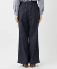 NHLGF85270 GIANNI LO GIUDICE(小さいサイズ)(メゾン ドゥ サンク) [セットアップ対応]デニムライクセミワイドパンツ ネイビー