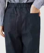 NHLGF85270 GIANNI LO GIUDICE(小さいサイズ)(メゾン ドゥ サンク) [セットアップ対応]デニムライクセミワイドパンツ ネイビー