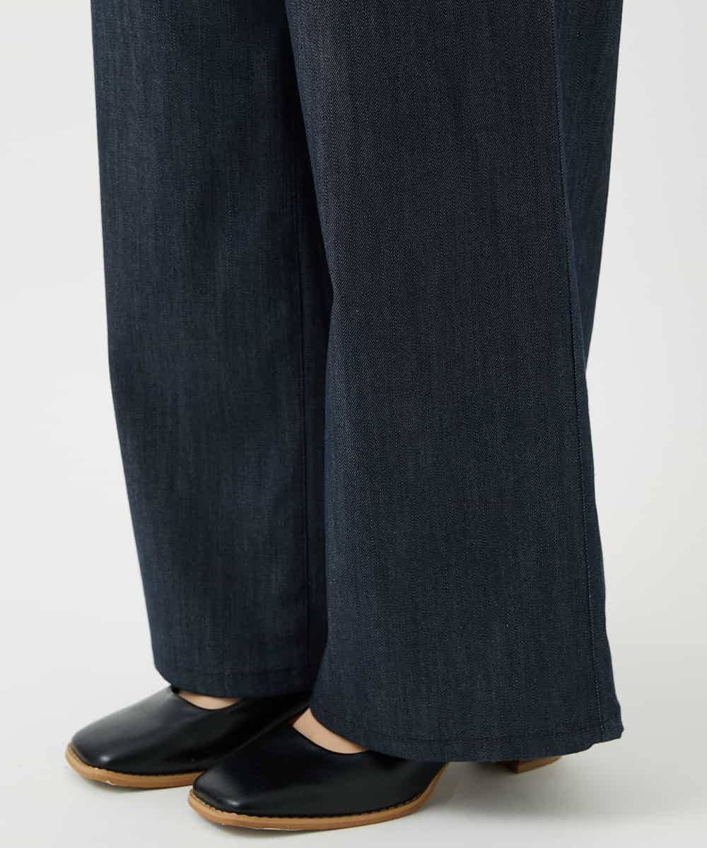 NHLGF85270 GIANNI LO GIUDICE(小さいサイズ)(メゾン ドゥ サンク) [セットアップ対応]デニムライクセミワイドパンツ ネイビー