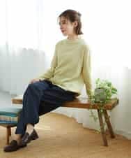 NHLGF85270 GIANNI LO GIUDICE(小さいサイズ)(メゾン ドゥ サンク) [セットアップ対応]デニムライクセミワイドパンツ ネイビー