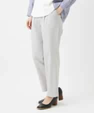 NHLGF87190 GIANNI LO GIUDICE(小さいサイズ)(メゾン ドゥ サンク) コットンリネンテーパードパンツ ネイビー