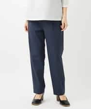 NHLGF87190 GIANNI LO GIUDICE(小さいサイズ)(メゾン ドゥ サンク) コットンリネンテーパードパンツ ネイビー