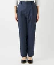 NHLGF87190 GIANNI LO GIUDICE(小さいサイズ)(メゾン ドゥ サンク) コットンリネンテーパードパンツ ネイビー