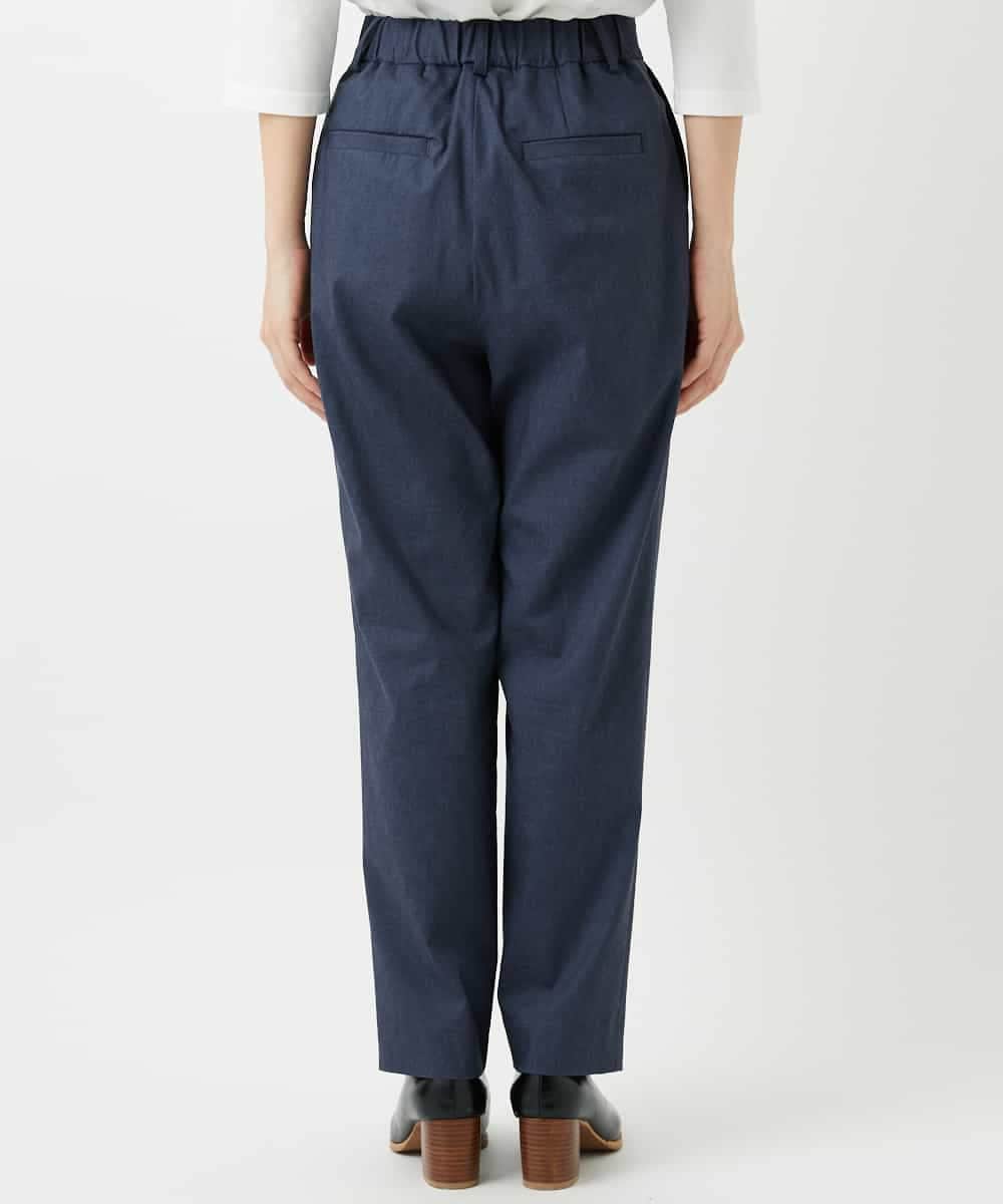 NHLGF87190 GIANNI LO GIUDICE(小さいサイズ)(メゾン ドゥ サンク) コットンリネンテーパードパンツ ネイビー