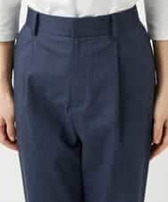 NHLGF87190 GIANNI LO GIUDICE(小さいサイズ)(メゾン ドゥ サンク) コットンリネンテーパードパンツ ネイビー