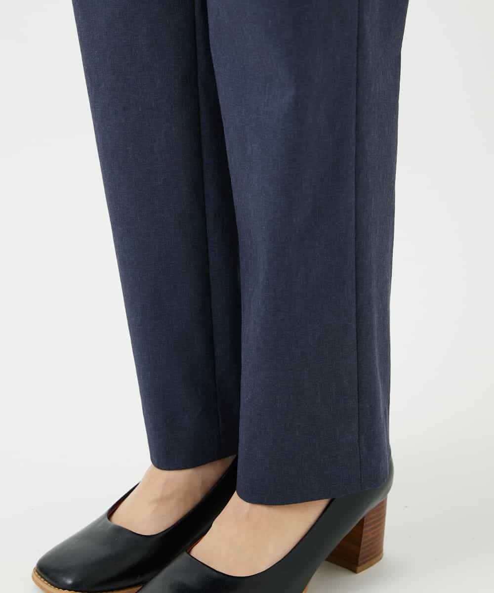 NHLGF87190 GIANNI LO GIUDICE(小さいサイズ)(メゾン ドゥ サンク) コットンリネンテーパードパンツ ネイビー