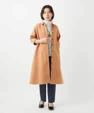 NHLGF87190 GIANNI LO GIUDICE(小さいサイズ)(メゾン ドゥ サンク) コットンリネンテーパードパンツ ネイビー