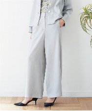 NHLGF88190 GIANNI LO GIUDICE(小さいサイズ)(メゾン ドゥ サンク) [セットアップ対応]リネンライクパンツ ライトグレー