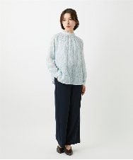 NHLGF88190 GIANNI LO GIUDICE(小さいサイズ)(メゾン ドゥ サンク) [セットアップ対応]リネンライクパンツ ライトグレー