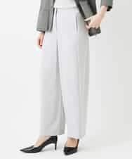 NHLGF88190 GIANNI LO GIUDICE(小さいサイズ)(メゾン ドゥ サンク) [セットアップ対応]リネンライクパンツ ライトグレー