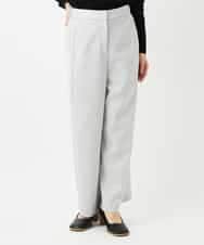 NHLGF88190 GIANNI LO GIUDICE(小さいサイズ)(メゾン ドゥ サンク) [セットアップ対応]リネンライクパンツ ライトグレー